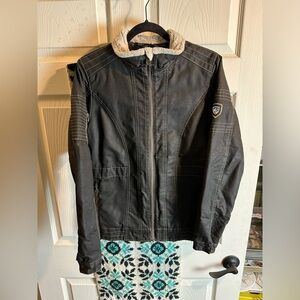 Kuhl Lined Women’s Burr Patina Dye Jacket Small Shearling Collar